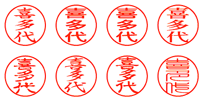 喜多代 - シャチハタ