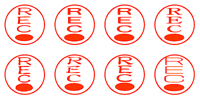 REC● - シャチハタ
