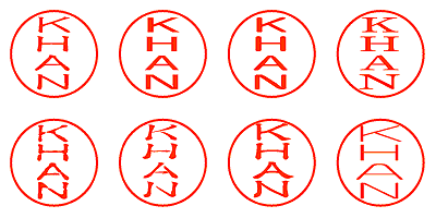 KHAN - シャチハタ